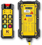 Newtry 12 V belaidis krano nuotolinio valdymo pultas, 300 m belaidžio valdymo diapazonas, 6 mygtukai, radijo valdymas pramoniniam kėlimui, sunkvežimiui, kranui, elektrinis kėlimo jungiklis su ekranu