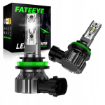 Fateeye H11/h8/h9 led canbus lemputės 1:1 stipri balta &scaron;viesa retrofit 6500k
