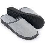 Vyri&scaron;kos odinės &scaron;lepetės IRESHOES nubuko pilkos 41-46 &scaron;lepetės mink&scaron;tos patogios