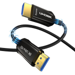 Dghumen &scaron;viesolaidinis Hdmi kabelis 10 m, 48 Gbps didelės spartos Hdmi 2.1 kabelis palaiko 8k @ 60hz 4k @ 120hz Hdr Earc Hdcp2.3 Dolby 8k &scaron;viesolaidinis kabelis, suderinamas su Ps5 Hdtv garso juosta Tv dėžutės projektoriumi