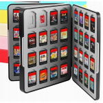 Žaidimų dėklas, suderinamas su Nintendo Switch žaidimais ir Micro Sd kortelėmis