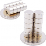 Brudazon 35 mini diskiniai magnetai 9 x 5 mm n52 stipriausio lygio neodimio magnetai itin stiprūs magnetai modeliavimui, nuotraukoms, lentai, skelbimų lentai, &scaron;aldytuvui, rankdarbiams, itin stiprus magnetinis diskas