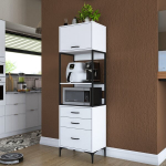 Virtuvės spintelė Hanah Home JE135-3101 balta, moderni, su stalčiais