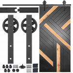Stumdomos durys loft barn door didelis ratas hm2009, bėgis 2m, 1 durims