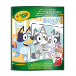 Spalvinimo ir lipdukų knygelė CRAYOLA BLUEY Spalvinimo ir lipdukų veiklos rinkinys 32 puslapiai 50+ lipdukų