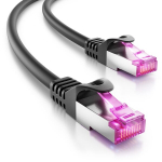 Deleycon 10 m Cat7 lauko tinklo kabelis S/ftp 600 Mhz 10 Gbit/s Awg 26 Cu varinis, skirtas naudoti lauke, atsparus Uv spinduliams, itin atsparus oro sąlygoms Ldpe danga juodas
