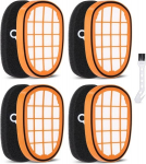 Jutyum 4 vnt. filtras, skirtas philips speedpro max dulkių siurbliui, fc6812 fc6813 fc6822 fc6823 fc6826 fc6723 fc6901-fc6904 xc7042 xc8045 xc8347 fc6827 fc6906 pakaitinis filtras, skirtas philips fc6906 5005/01 us