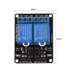 Arceli 3 vnt. 2 kanalų Dc 5v relės modulis, skirtas Arduino Dsp Arm Pic Avr Stm32 Raspberry Pi su optokopleriu žemo lygio paleidimo plėtimo plok&scaron;tei