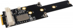 Lehang Mini Pci-e į M.2 (ngff) Key M adapteris su Sim kortelės lizdu Wifi/wwan/lte moduliui