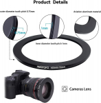 Filtras Adapteris 105mm-72mm objektyvui: filtrui, priedams