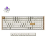 Belaidė žaidimų klaviatūra Keychron K4 HE Special Edition Wireless K4H-Q1 Gateron Double-Rail Magnetic Nebula, Anglų (US), balta sp., Keychron K4 HE Wireless (K4H-Q1) - US Layout - Hot-Swappable Gateron Magnetic Nebula - White (Balta) Magnetinė Belai ...