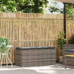 sodo suolas su pagalvėlė pilka 110x40x44 cm polietileno rotango CFE1333183