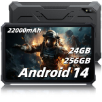 Plan&scaron;etinis kompiuteris Blackview Active 8 Pro 10.36" 2.4K FHD+ 24GB+256GB(SD 1TB) 22000mAh G99 48MP+16MP Android 14 Juoda