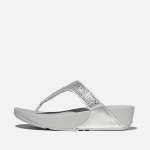 Moteri&scaron;kos sandalai Fitflop Lulu Shimmerlux, sidabrinės