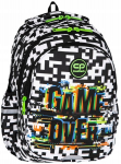 Mokyklinė kuprinė CoolPack, juoda/balta
