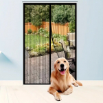 Tinklelis nuo uodų durims su magnetiniu mechanizmu 210 x 100 cm, black edition
