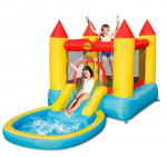 Happy Hop pripučiamas batutas su baseinu ir čiuožykla, modelis 9820
