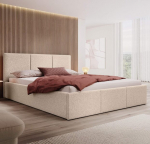 Lova FORTUNE + Čiužinys SAPNAS 2 XL|140x200|Smėlio|Boucle