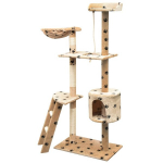 Draskyklė katėms su stovu i&scaron; sizalio, 150cm, smėlio sp. pėdut. CFE7067807