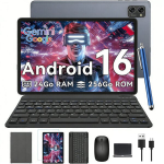 Plan&scaron;etinis kompiuteris BESTTAB T20 10.1" 24 GB + 256 GB SD 2 TB, &bdquo;Android 15&ldquo;, 5000 mAh, &bdquo;WiFi 6&ldquo; su klaviatūra, pele, ra&scaron;ikliu ir apsauginiu dėklu.