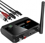 Bluetooth 5.3 imtuvas namų stereo, optinis/AUX/RCA, žemas vėlavimas