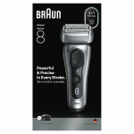 Elektrinė barzdaskutė Braun Series 8 8617s, juoda, su dėklu ir įkrovimo stotele