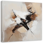 Paveikslas ant drobės, Abstract Art Beige tarsi tapytas