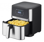 Kar&scaron;to oro gruzdintuvė Heelly DEIME AIR FRYER, 8 l talpa, 1800 W, LCD valdymas, 12 programų, sidabrinė