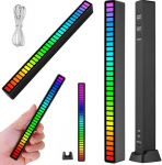 RGB USB LED garsui reaguojanti daugiaspalvė neoninė lemputė