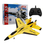 RC nuotolinio valdymo lėktuvas su valdymo pulteliu SU-35 FX620, geltonas