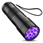 Aliumininis UV LED žibintuvėlis &ndash; detektorius 395 nm