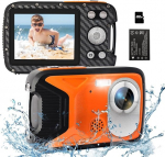 Skaitmeninis fotoaparatas Atsparus vandeniui 16FT 1080P fotoaparatas su 32GB kortele