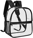 Mokyklinė kuprinė, permatoma, PVC, mini kuprinė