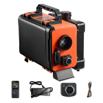 8 kW ne&scaron;iojamas dyzelinis oro &scaron;ildytuvas 12 V / 24 V / 220 V su LCD ekranu ir nuotoliniu valdymu