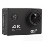 4K veiksmo kamera su 64 GB kortele, atspari vandeniui, WiFi, su priedais