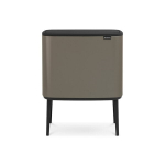 Brabantia &scaron;iuk&scaron;liadėžė Bo Touch Bin, 11+23 l, ruda