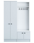 Prie&scaron;kambario komplektas Kalune Design 893(I), 119,6 cm, baltas