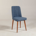 Valgomojo kėdė Kalune Design 869, ruda/mėlyna