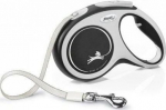 Flexi automatinis pavadėlis New Comfort, juodas, 8 m