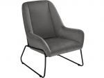 Kėdė Notio Living Cassandra, pilka/juoda