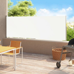 I&scaron;traukiama &scaron;oninė kiemo pertvara vidaXL, 220x500 cm, smėlio