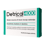 Maisto papildas Detrical 4000IU, 60 tablečių