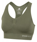 Sportinė liemenėlė moterims Stark Soul&reg; seamless microfiber sport bustier, žalia
