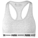Sportinė liemenėlė moterims Puma Racer Back Top 1P Hang Sports Bra W 907862 03, pilka