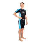 Vaiki&scaron;kas neopreno hidrokostiumas Scorpena Shorty Junior 3mm, mėlynas