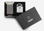 Dovanų rinkinys 29789: &bdquo;Zippo&ldquo; žiebtuvėlis &bdquo;Black Ice&reg;&ldquo; žiebtuvėlis ir įdėklas