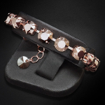 Apyrankė moterims DiamondSky &bdquo;Classic II (Rose Gold)&ldquo; su Swarovski karoliukais