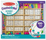 Medinių karoliukų vėrimo rinkinys su raidėmis Melissa & Doug