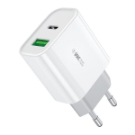 Įkroviklis WK Design 'WP-U53' baltas 20W (Ports:'Type-C' / 'USB')