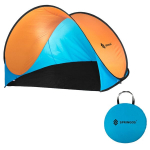 Paplūdimio palapinė Springos Pop-Up, oranžinė/mėlyna